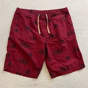 PRANA Breathe Casual Board Shorts, Size Large.